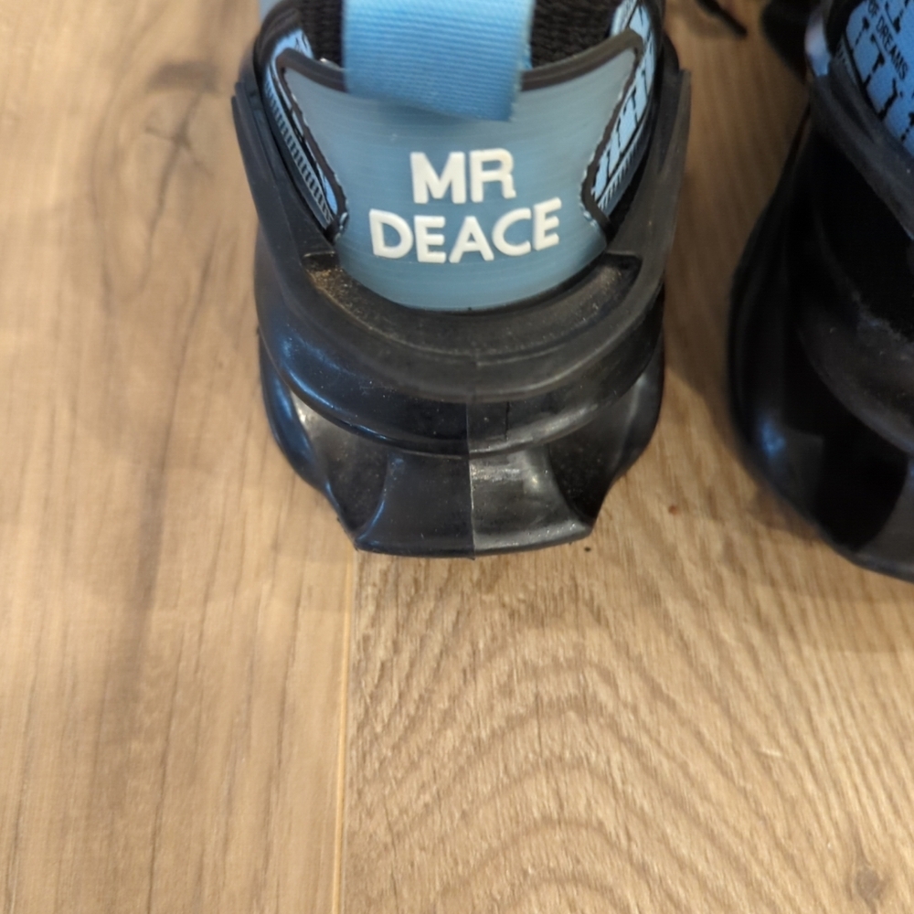 Men's Mr Peace Mr Deace Blue & Black Athletic Shoe Sneaker Size 40/9.5 US - Picture 8 of 10